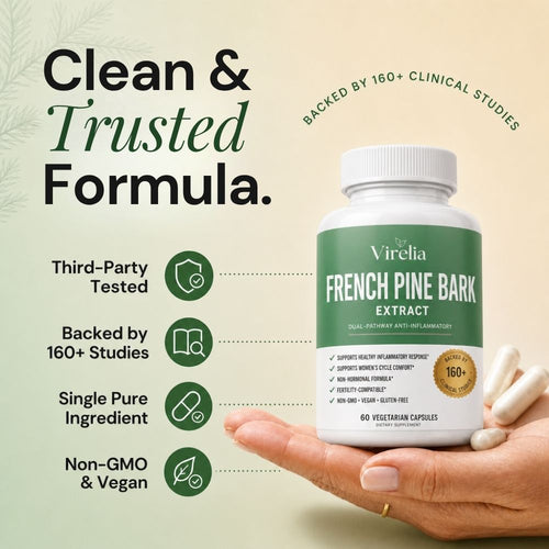 Virelia French Pine Bark Extract - 50mg Capsules