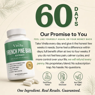 Virelia French Pine Bark Extract - 50mg Capsules