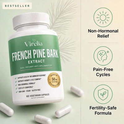 Virelia French Pine Bark Extract - 50mg Capsules